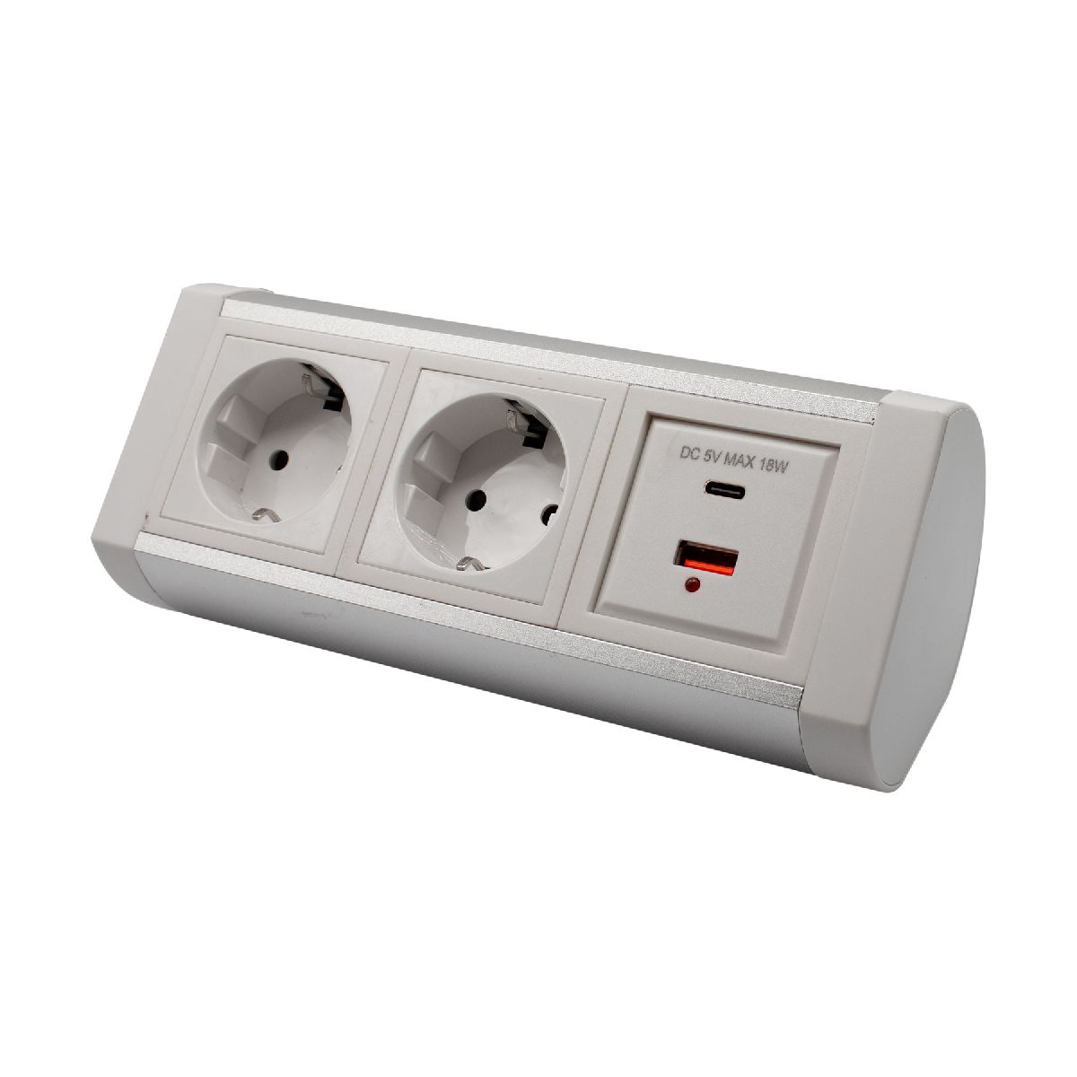 Блок розеток LK-RSA (2 секции 1 USB + 1 type-C) Mebax 00-00002873