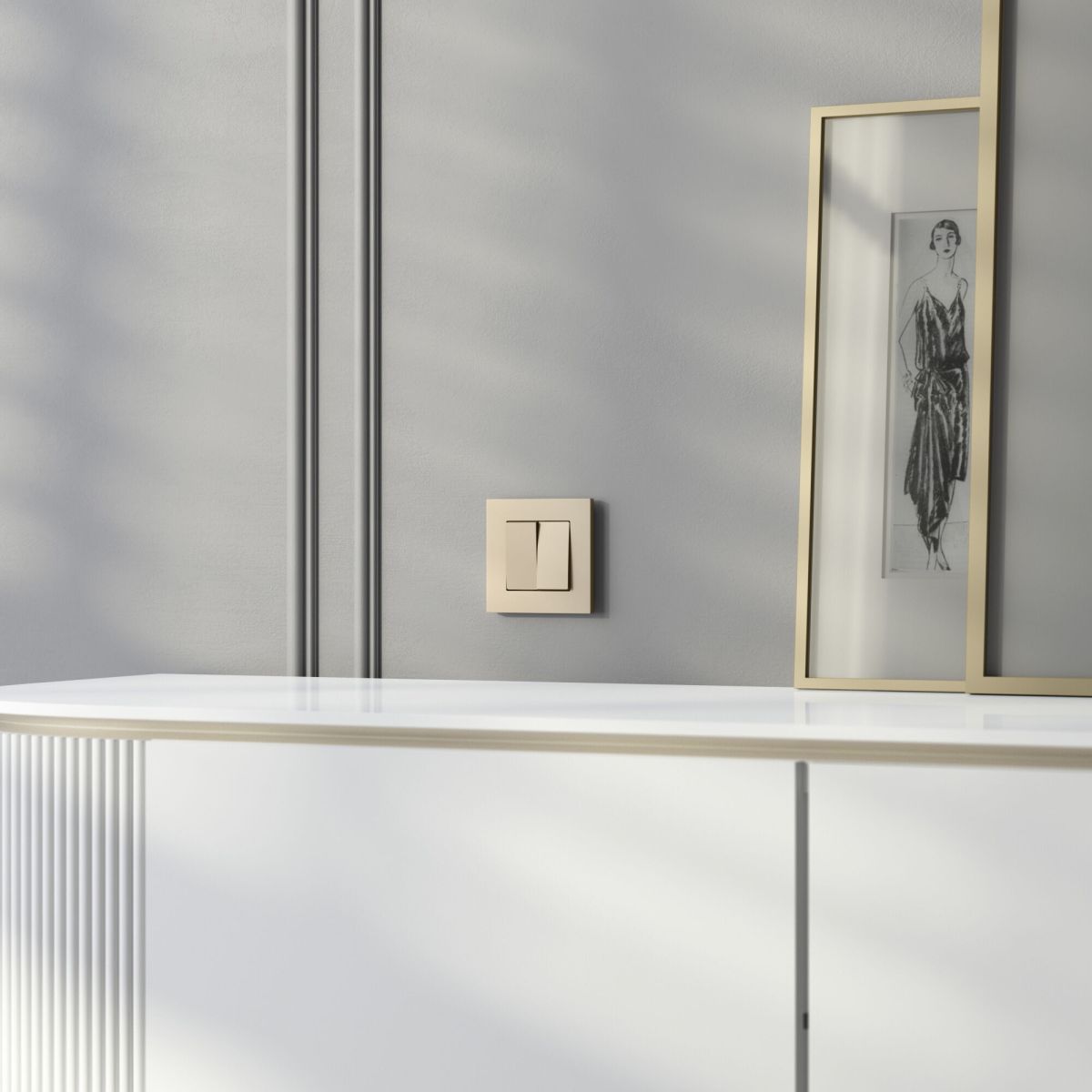 Рамка на 1 пост Werkel Slab (шампань софт) W0012911 4690389218385 a069624