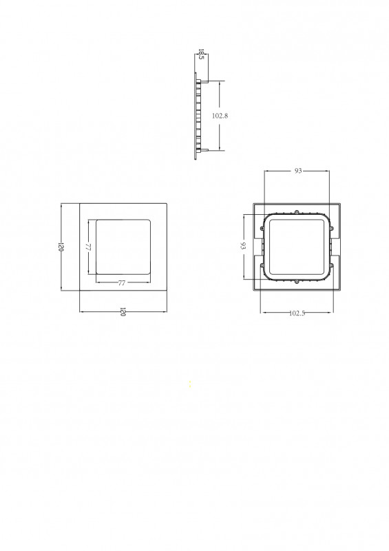 Встраиваемый светодиодный светильник Donolux DL18452/6W White SQ Dim
