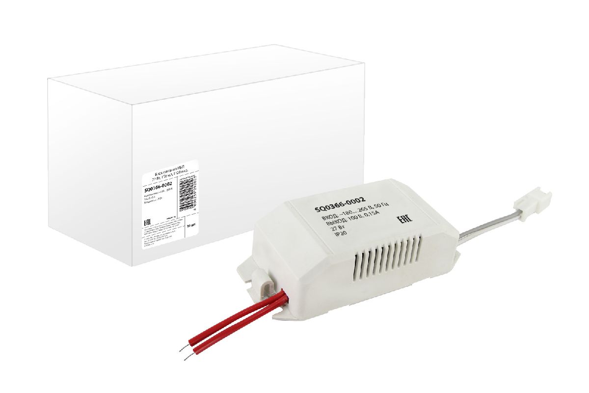 Блок питания TDM Electric 100V 27W IP20 0,15A SQ0366-0002