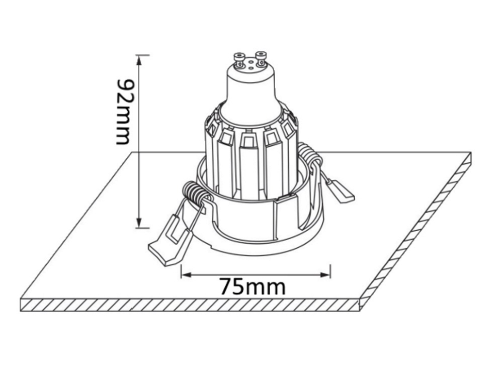 Встраиваемый светильник Crystal Lux CLT 004 CLT 004C1 WH