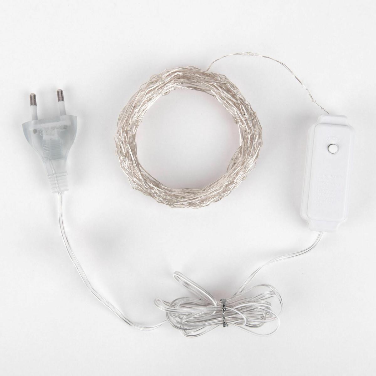 Гирлянда Eurosvet 400-009 400-009 теплый белый 10 м IP20 a060413