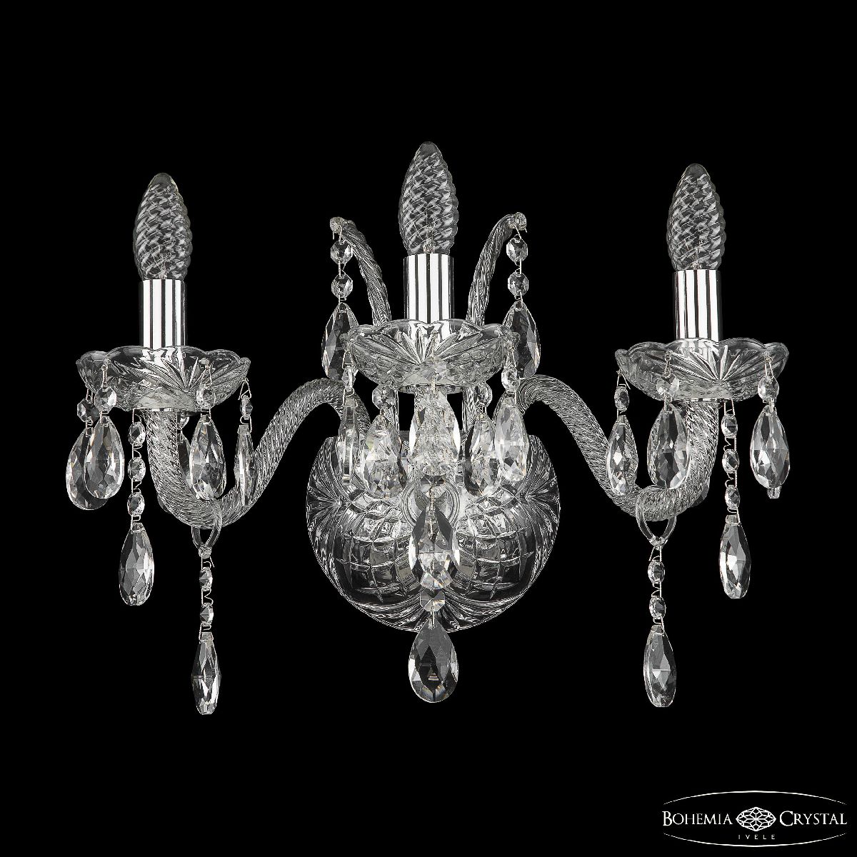 Бра Bohemia Ivele Crystal 105B/3/165 Ni