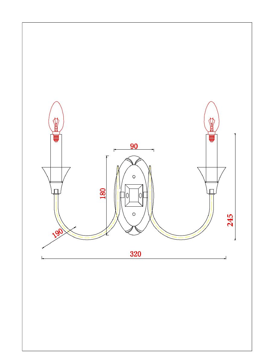 Бра Arte Lamp Collinetta A4094AP-2PB