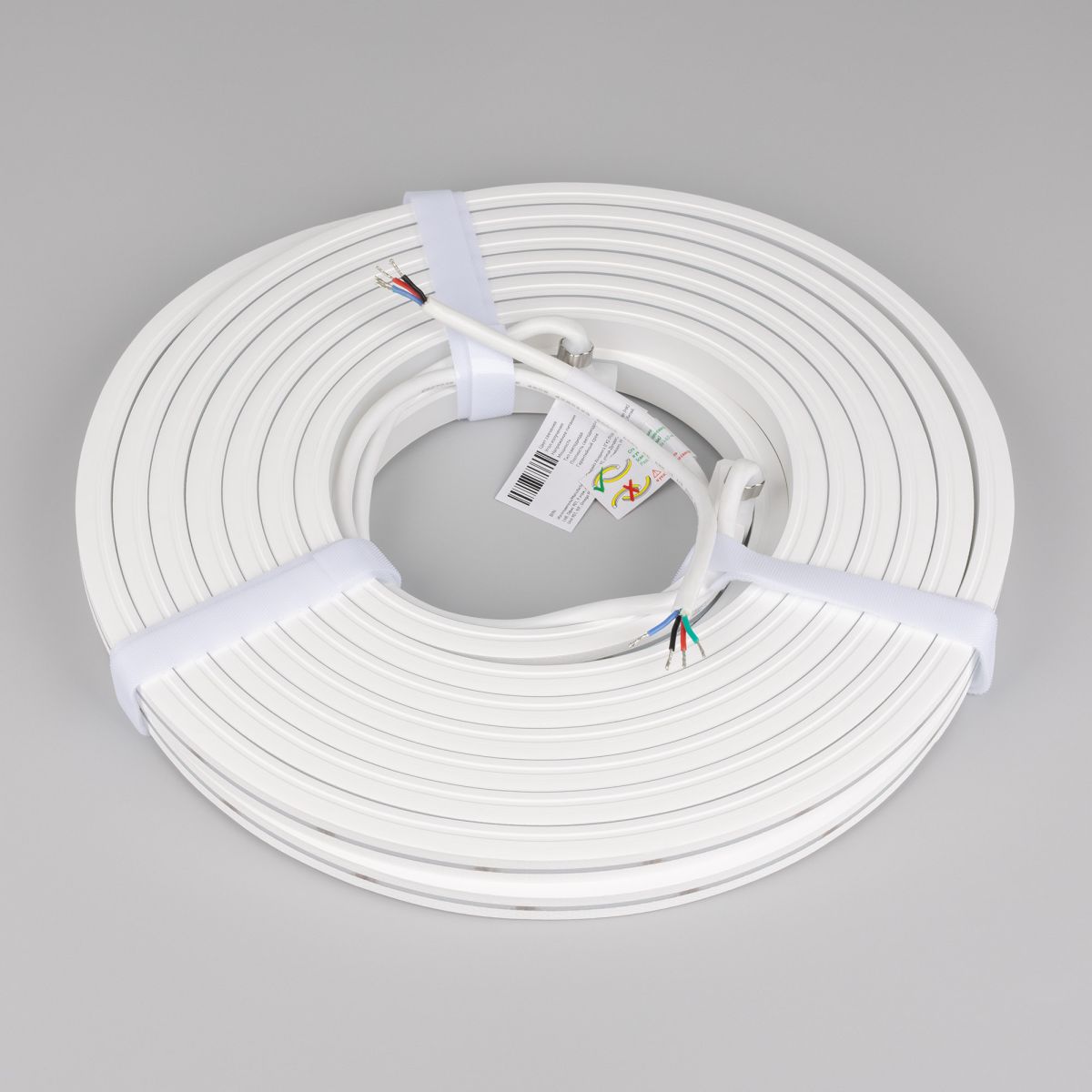 Светодиодная лента герметичная Arlight MOONLIGHT-PRO-TOP-X360-13x12mm 24V RGB (12 W/m, IP67, 10m, wire x2) (Вывод боковой) 055310