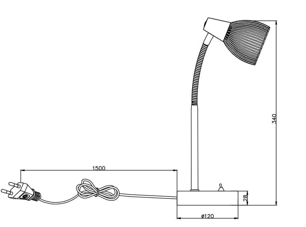 Настольная лампа Rivoli Gocce 7007-501 Б0038120