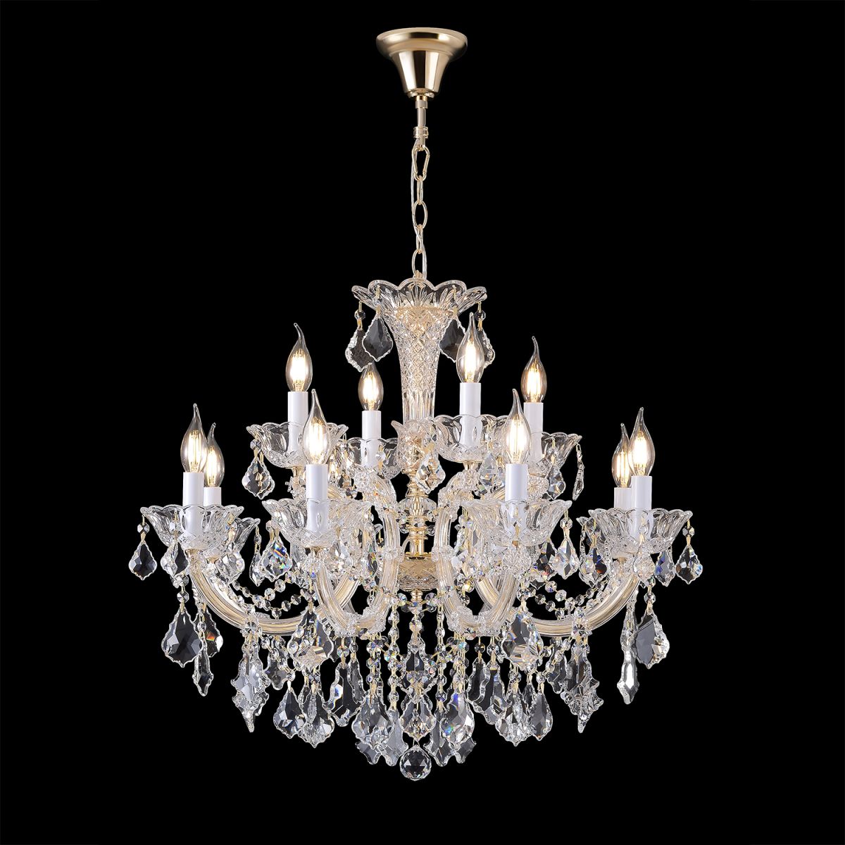 Подвесная люстра Crystal Lux CRISTELLE SP8+4 GOLD