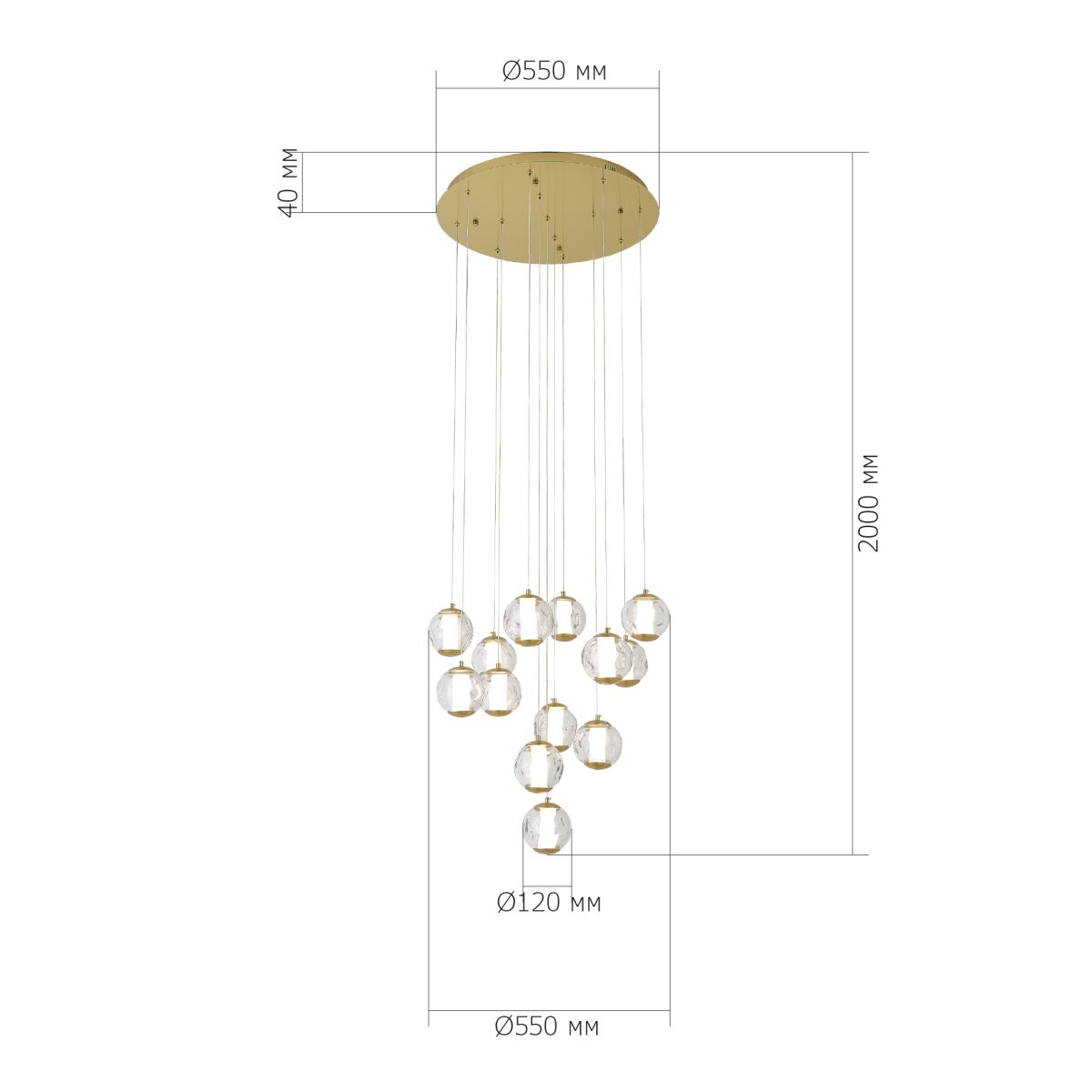 Каскадная люстра ST Luce Helmi SL6520.303.13