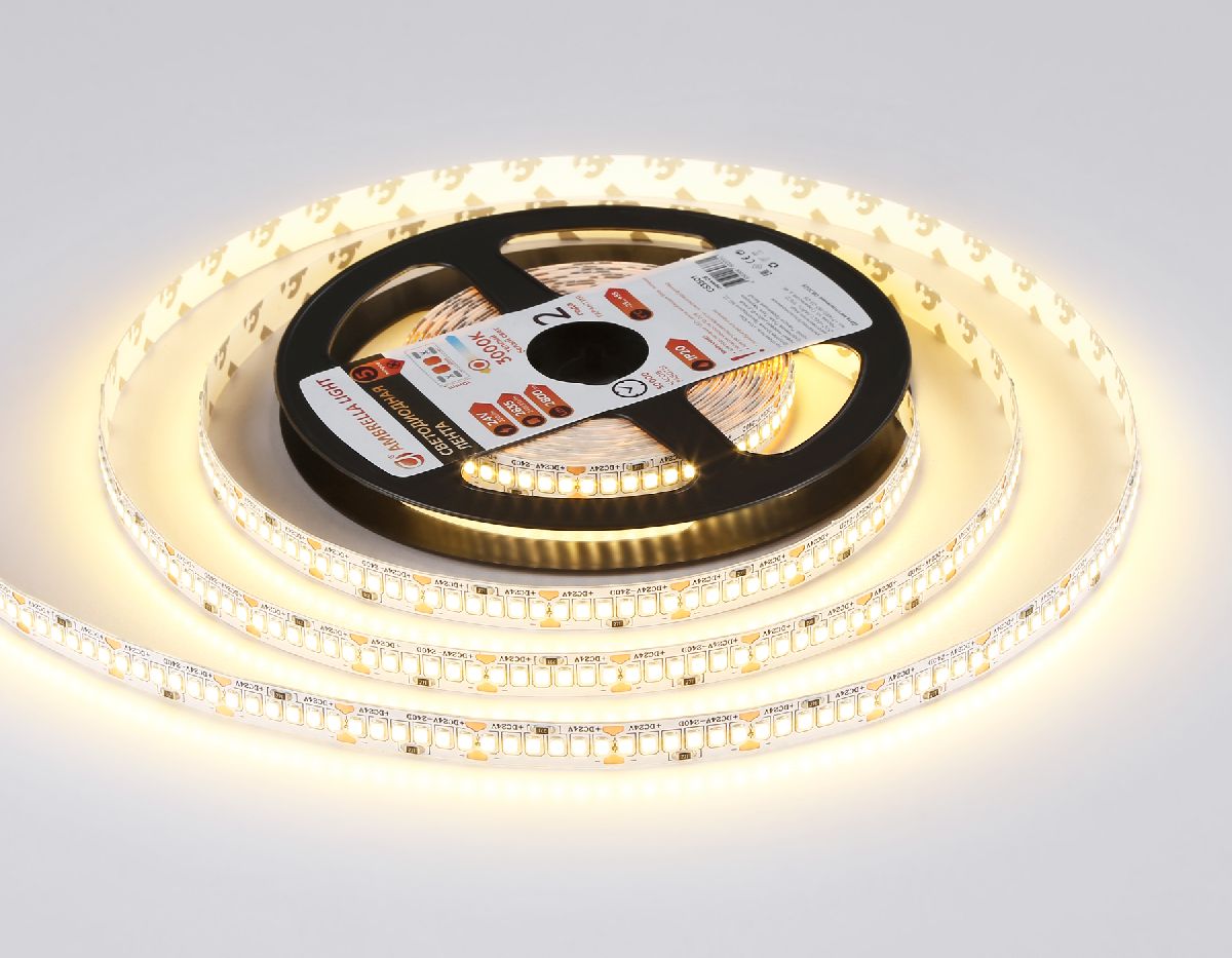 Светодиодная лента Ambrella Light LED Strip 24В 2835 22Вт/м 3000K 5м IP20 GS3501