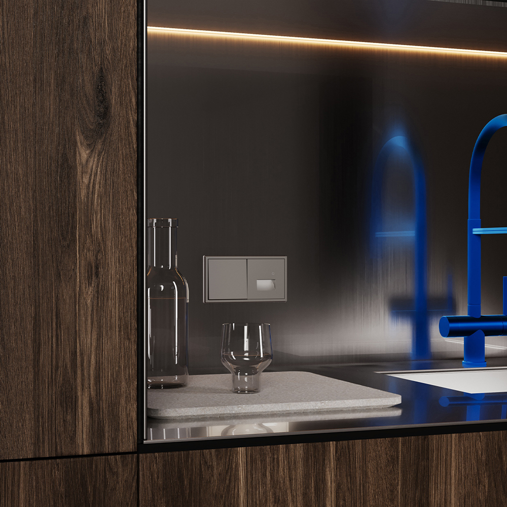 Накладка для подсветки светодиодной с датчиком Voltum S70 (капучино) VLS002414