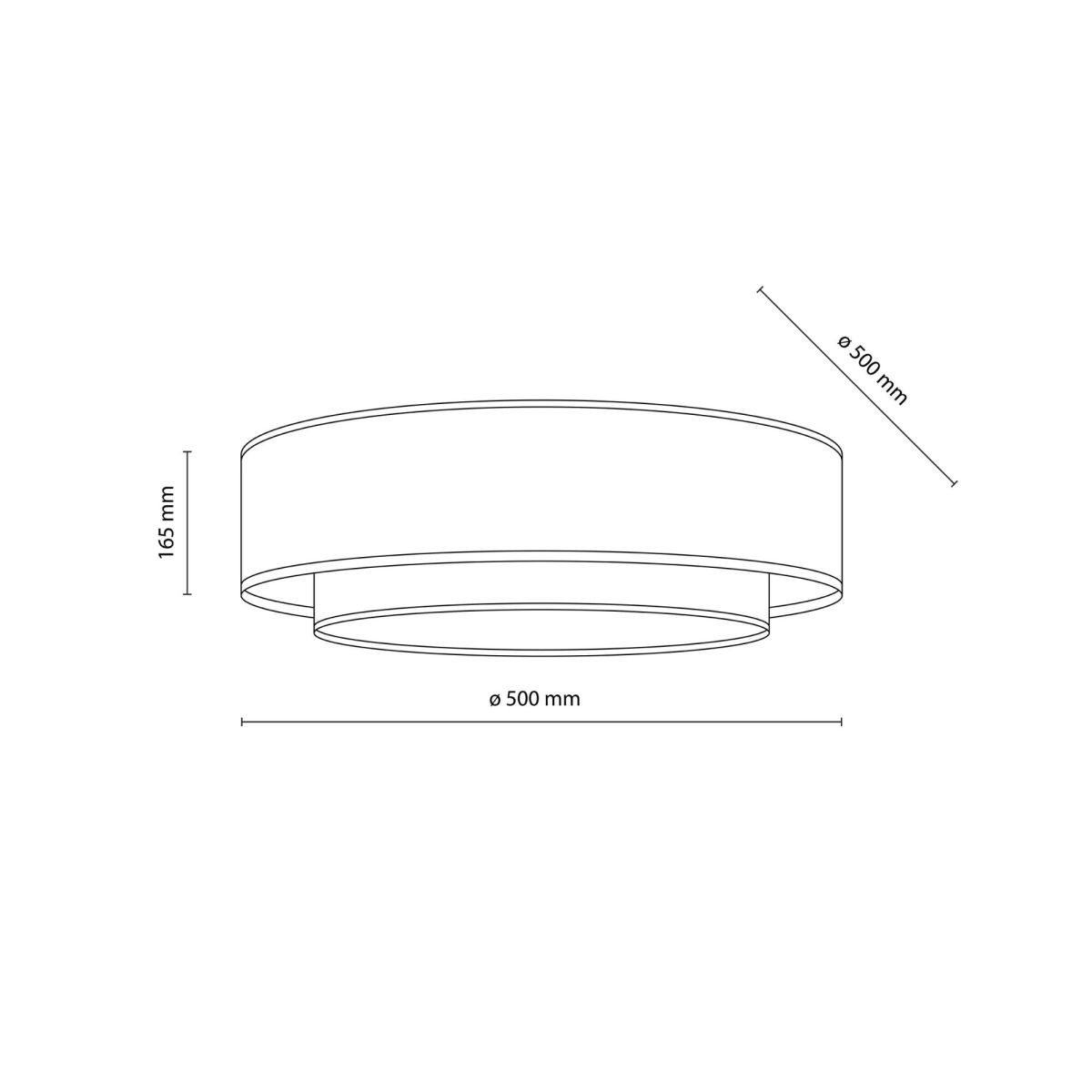 Потолочный светильник TK Lighting 11046 Calisto Juta a073165