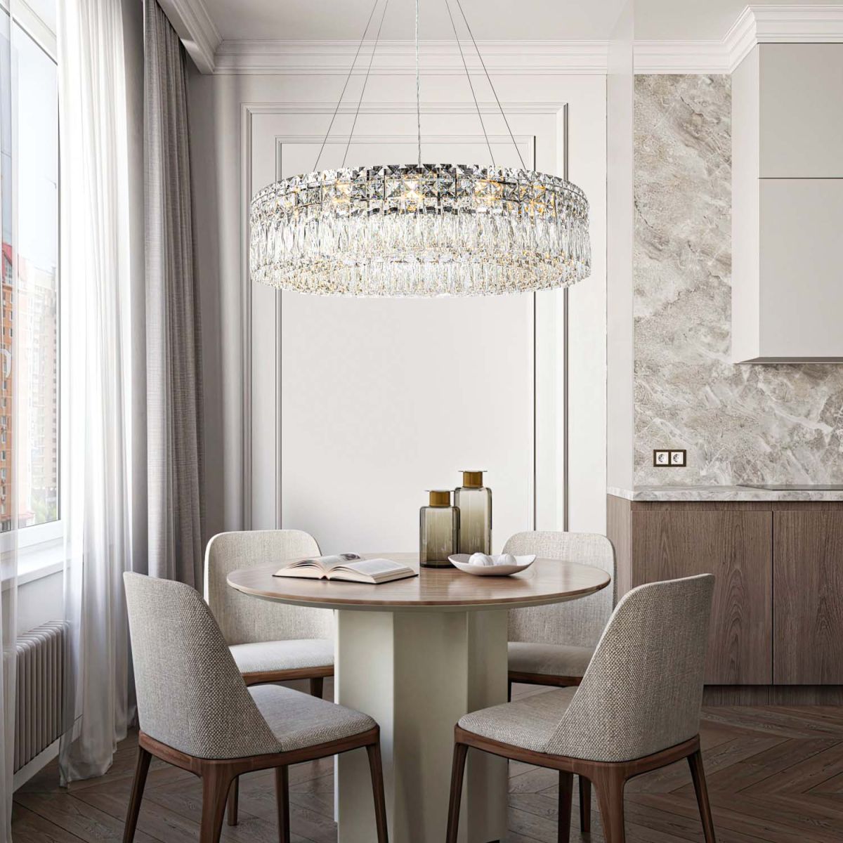 Подвесная люстра Modelux ML.7084.800 CR