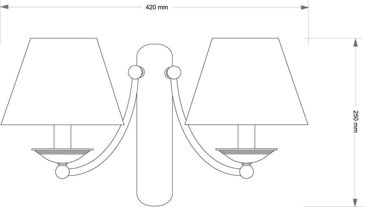 Бра Kutek N Abazur N-K-2 (P/A)