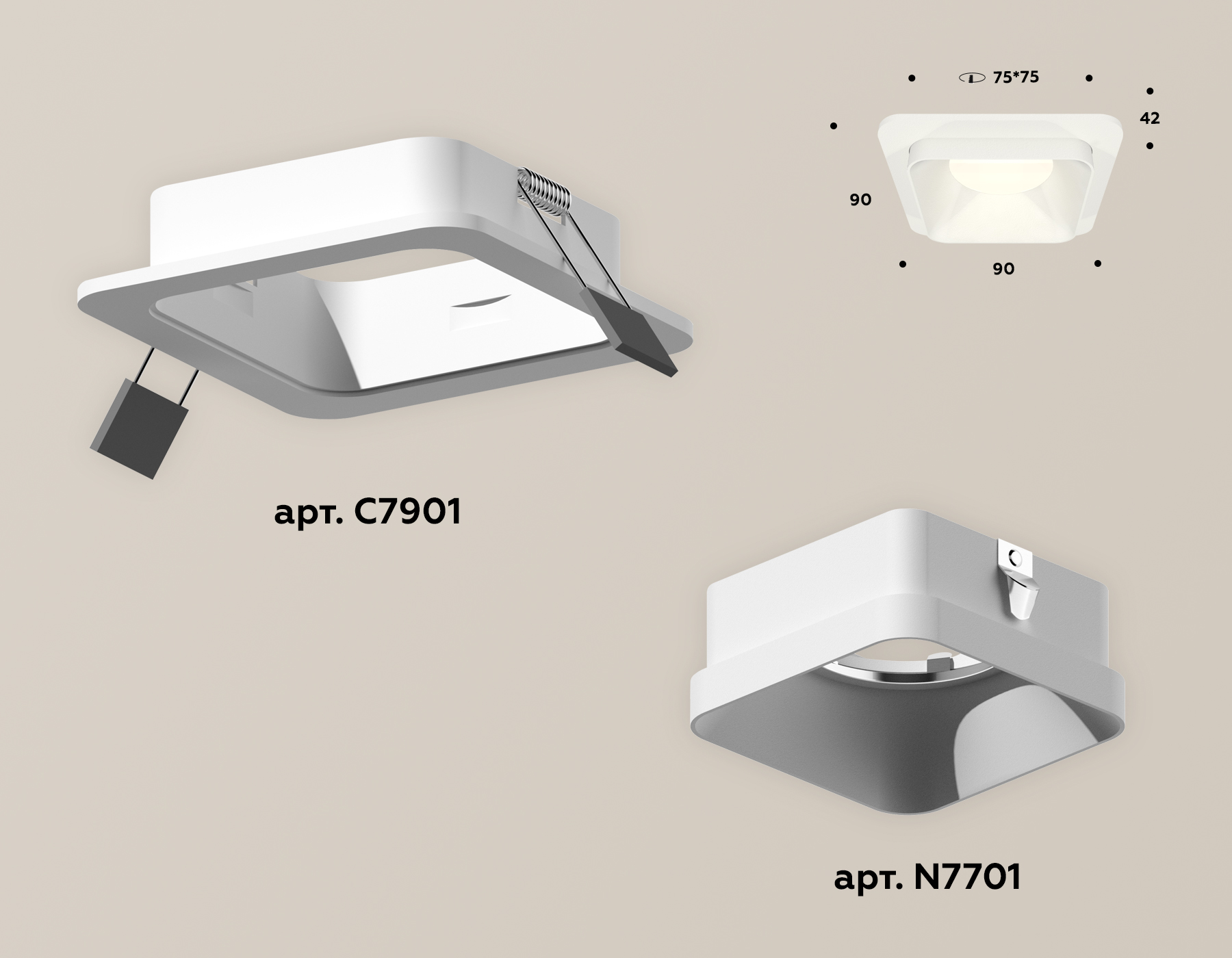 Встраиваемый светильник Ambrella Light Techno XC7901001 (C7901, N7701)