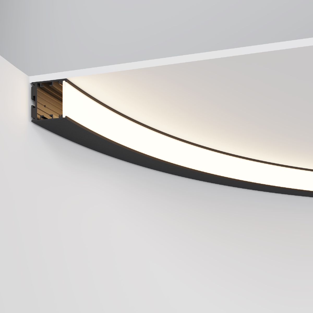 Радиусный профиль Maytoni Led strip ALM-3535R-B-IN-90°-1.5M