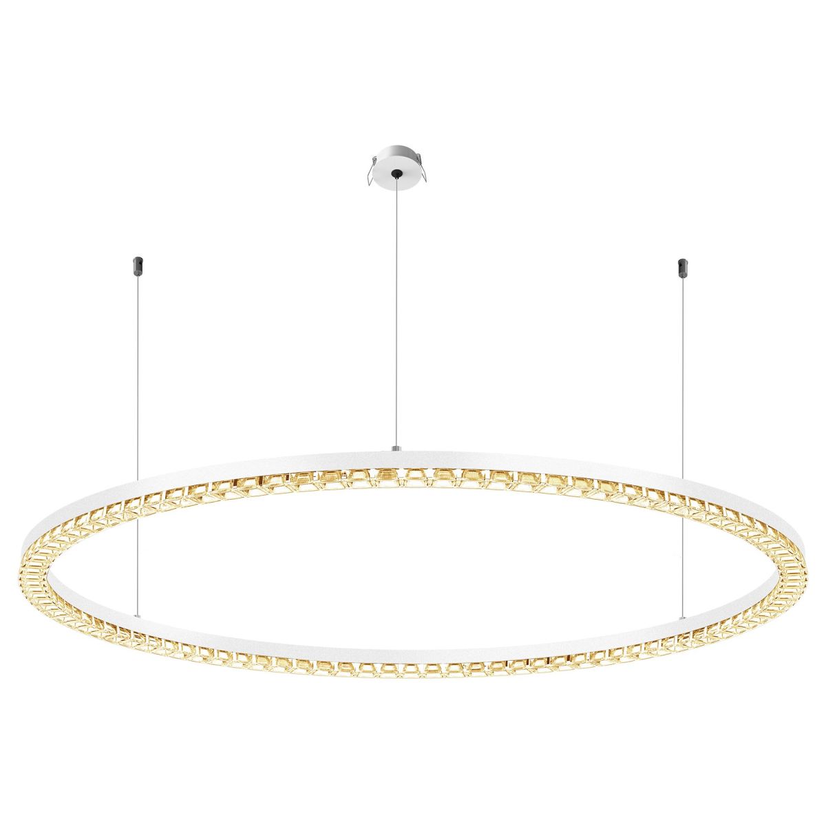 Подвесная люстра Arlight SP-DIAMOND-R1250-80W Warm3000 (WH, 45 deg, 230V, TRIAC) 055264
