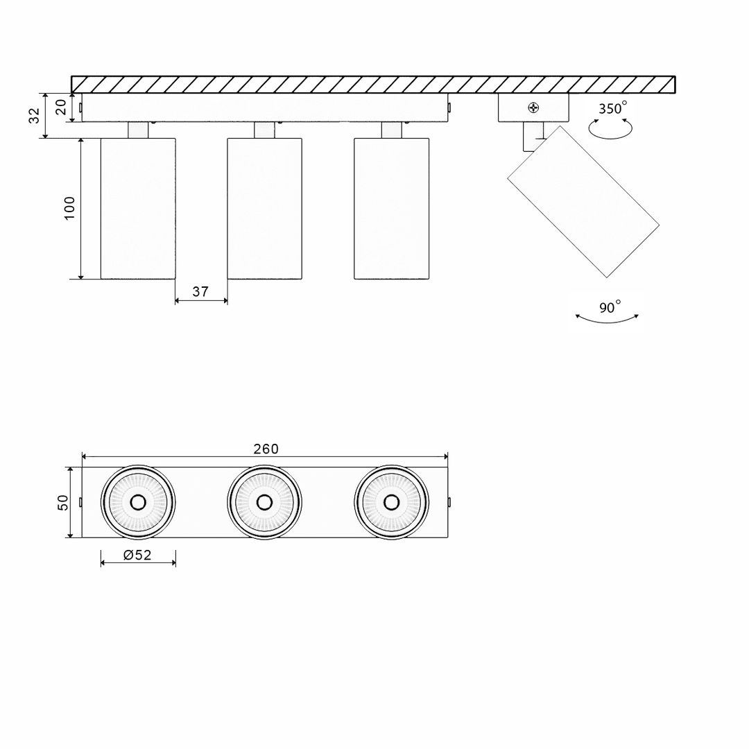 Основание для светильника SWG MINI-VL-M13-BL 004875