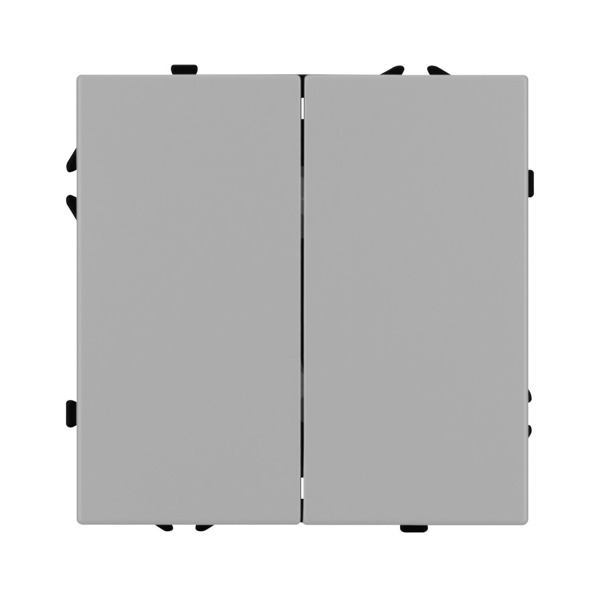 Механизм звонкового выключателя двухклавишный Arlight SWT-NOBE-MKR2-SFPL-IS (230V, 10A) (Никель) 061786