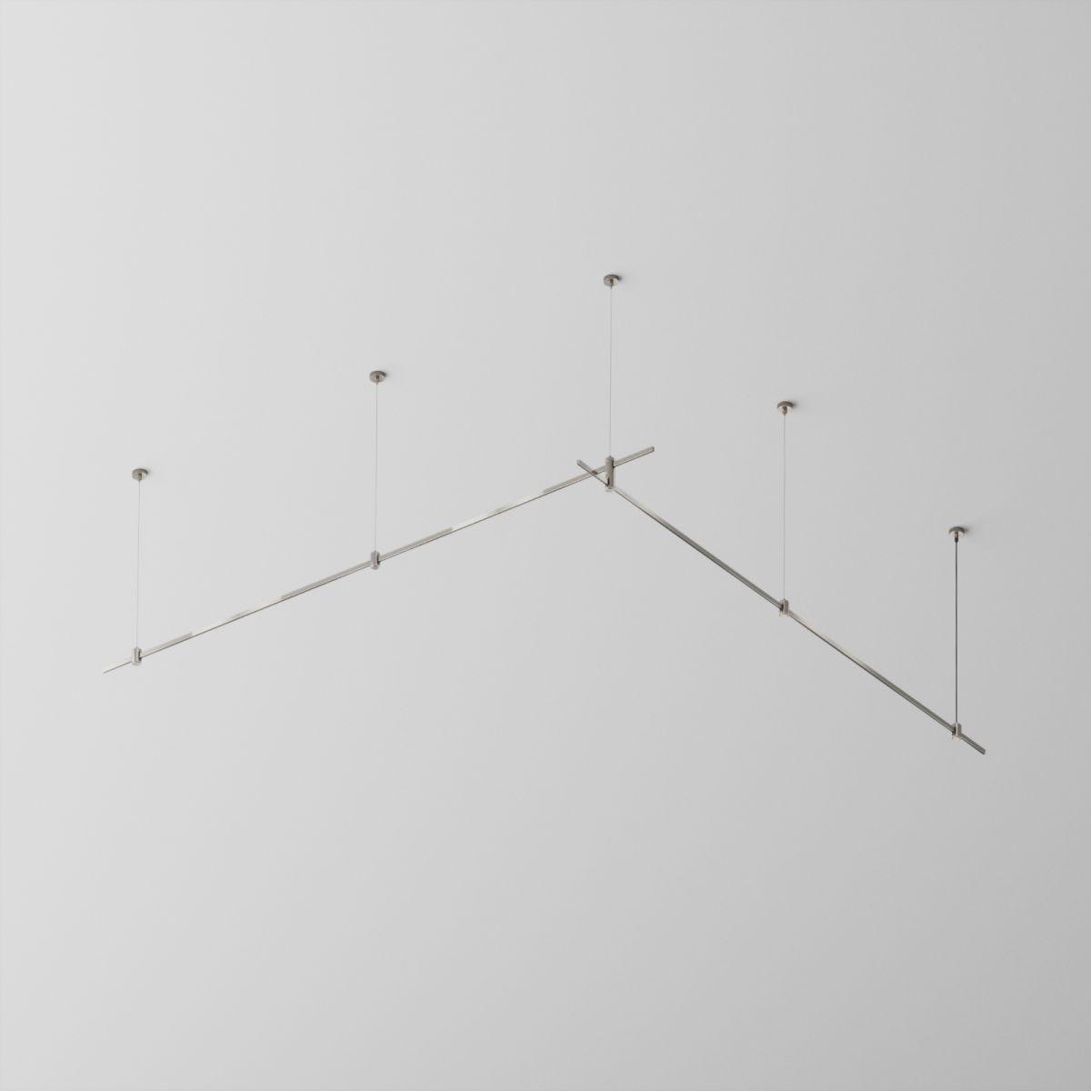 Основание двухуровневое на тросовых подвесах Hang для трековых светильников Maytoni Technical Flarity TFC-Flar-H06-PT