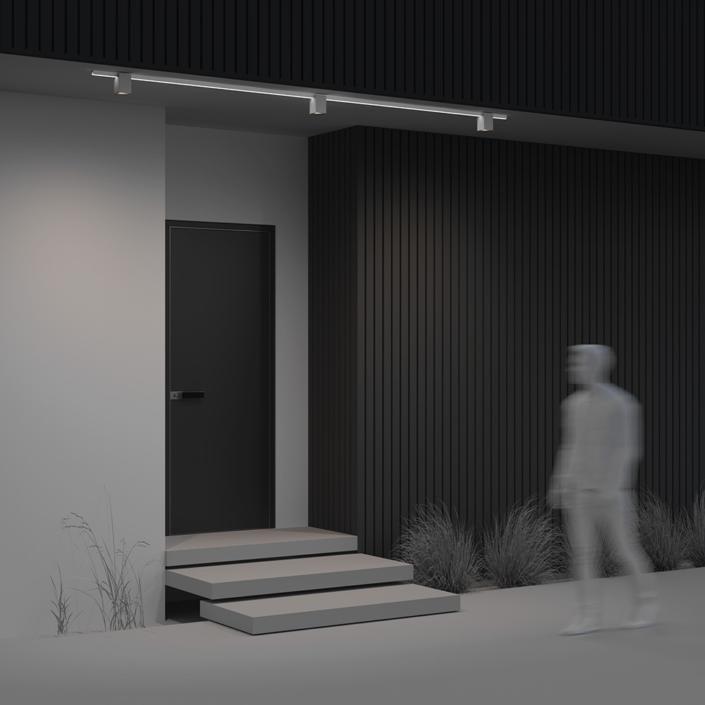 Уличный трековый светильник Maytoni Alfa Elasity IP O-TR01-3-S-16WW3K