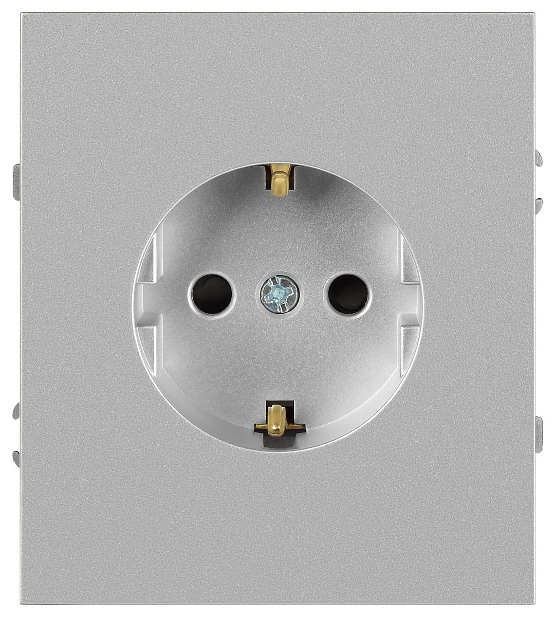 Розетка Эра Arktik 16-2102-03 с заземлением 2P+E Schuko со шторками 16А-250В алюминий Б0070426