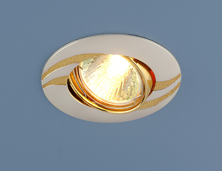 Встраиваемый светильник Elektrostandard 8012 MR16 PS/N перламутровое серебро/золото 4690389067129