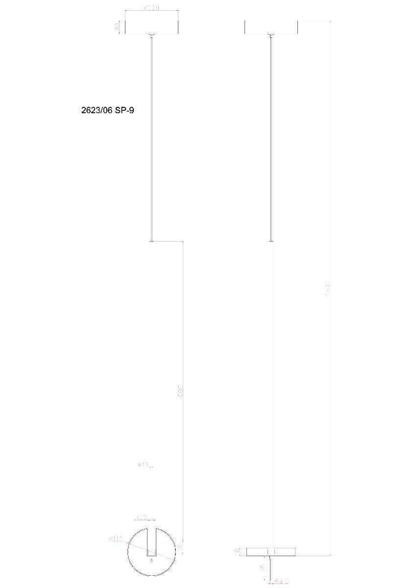 Подвесной светильник Divinare Malcone 2623/06 SP-9