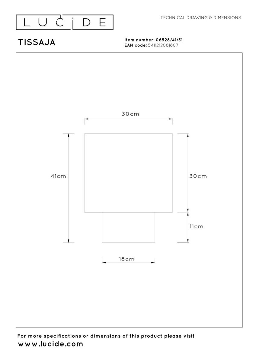 Настольная лампа Lucide Tissaja 06528/41/31