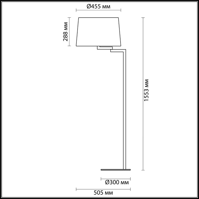 Торшер Odeon Light Edwin 4102/1F