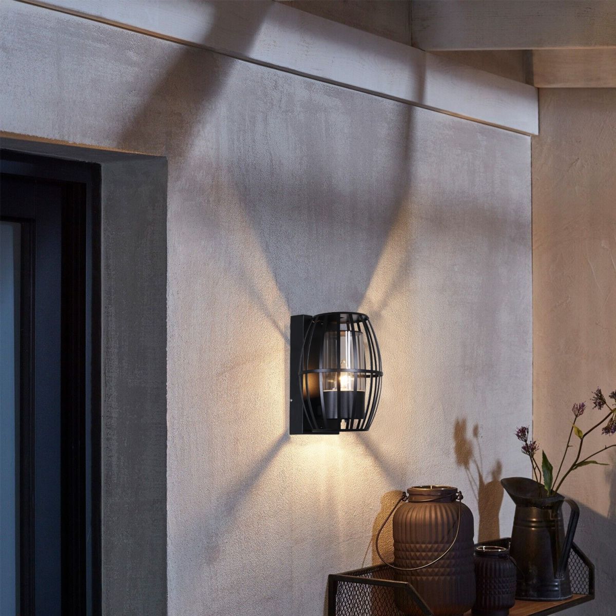 Уличный настенный светильник Reluce 08331-9.2-001JH E27 BK RLOS