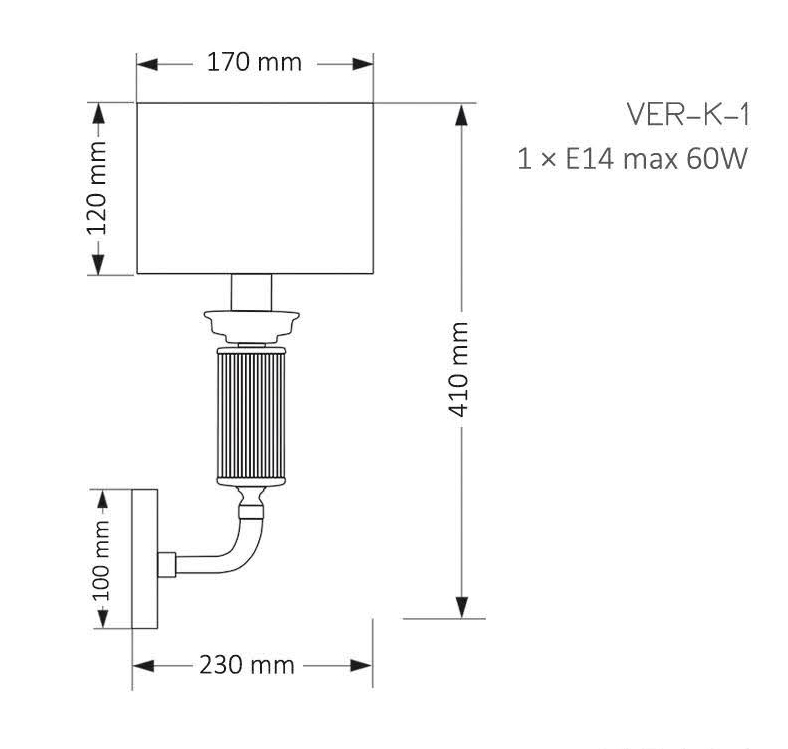 Бра Kutek Mood Verde VER-K-1 (N)