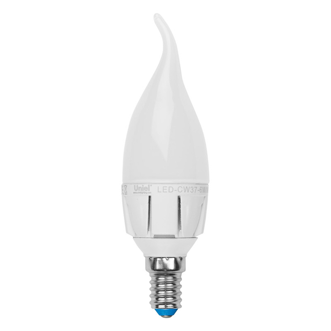 

Лампа светодиодная (UL-00000770) E14 7W 3000K матовая LED-CW37-7W/WW/E14/FR PLP01WH
