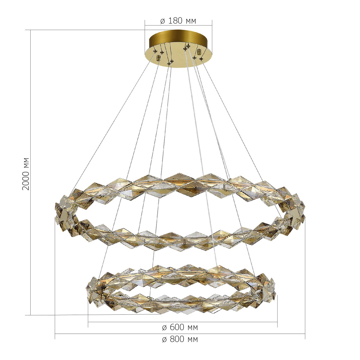Подвесная люстра ST Luce Diamanta SL6009.203.02