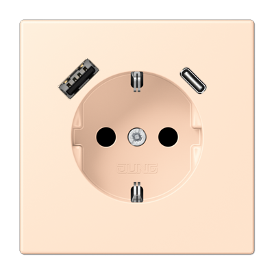 Розетка 2K+З USB Typ AC Jung LC1520-15CA238