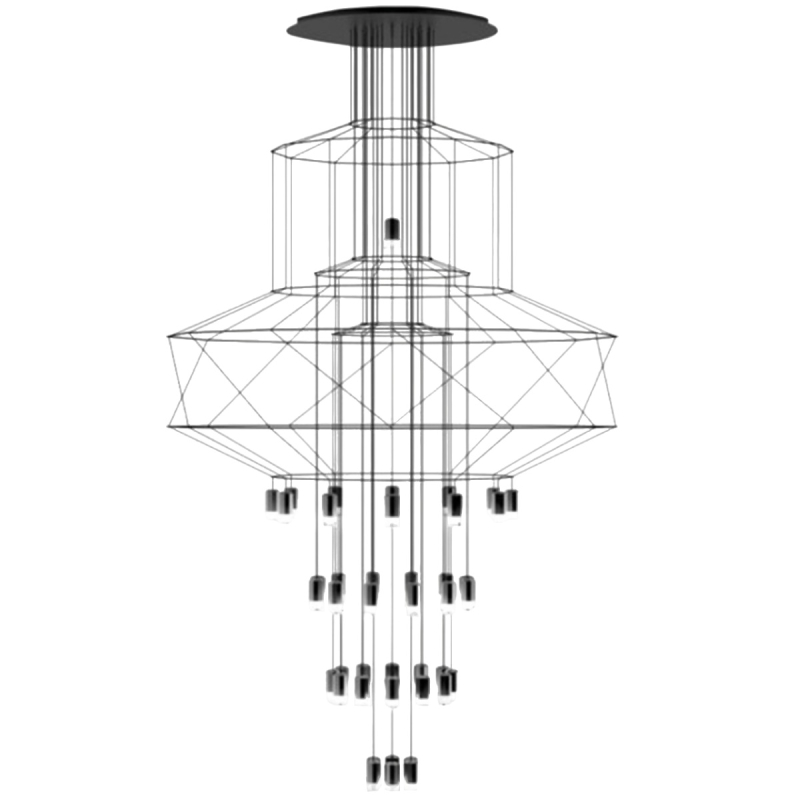 Каскадная люстра ImperiumLoft Vibia Wireflow 75394-22