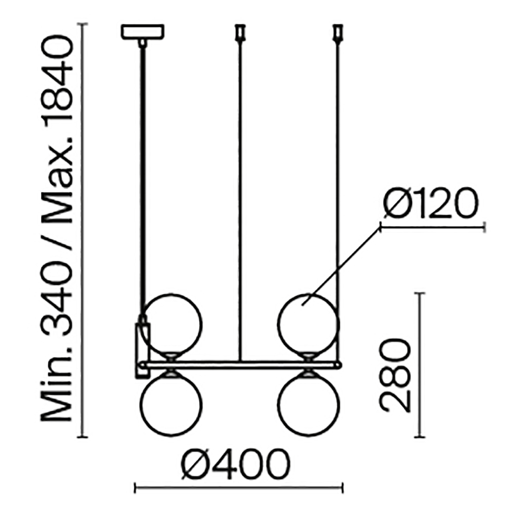 Подвесной светильник Maytoni Ring MOD013PL-04BS1
