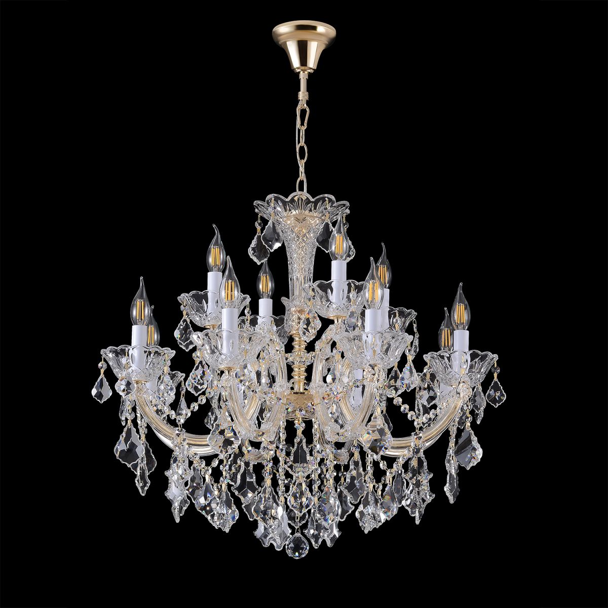 Подвесная люстра Crystal Lux CRISTELLE SP8+4 GOLD