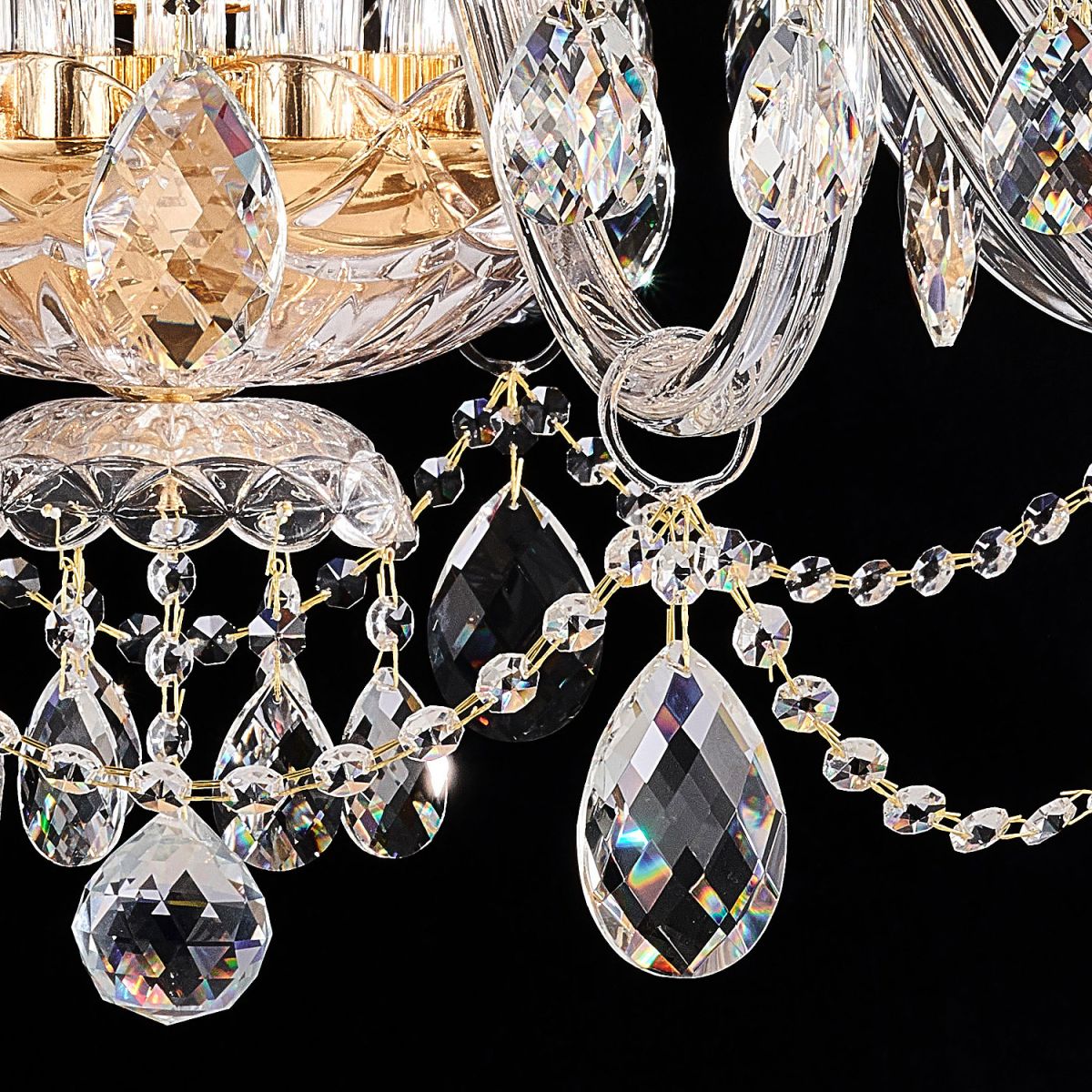 Подвесная люстра ILLUMICO IL2066-10+5PBC-25 ELITE