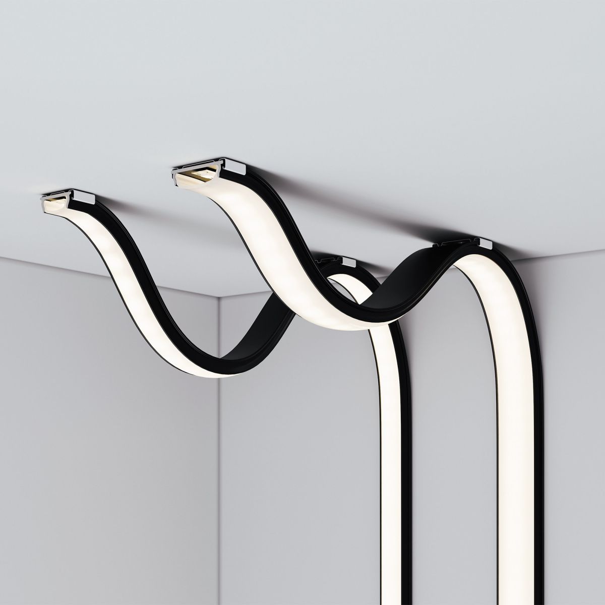 Профиль Arlight ARH-BENT-W18-3000 ANOD BLACK (Алюминий) 056205