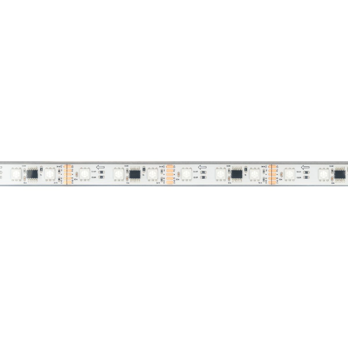 Светодиодная герметичная лента Arlight DMX-PFS-B60-12mm 12V RGB-PX3 (14 W/m, IP68, 5060, 5m) 039175