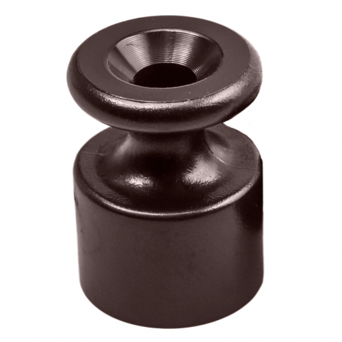 Изолятор для наружного монтажа Bironi RF пластик коричневый (300 шт/уп) R1-551-22-300