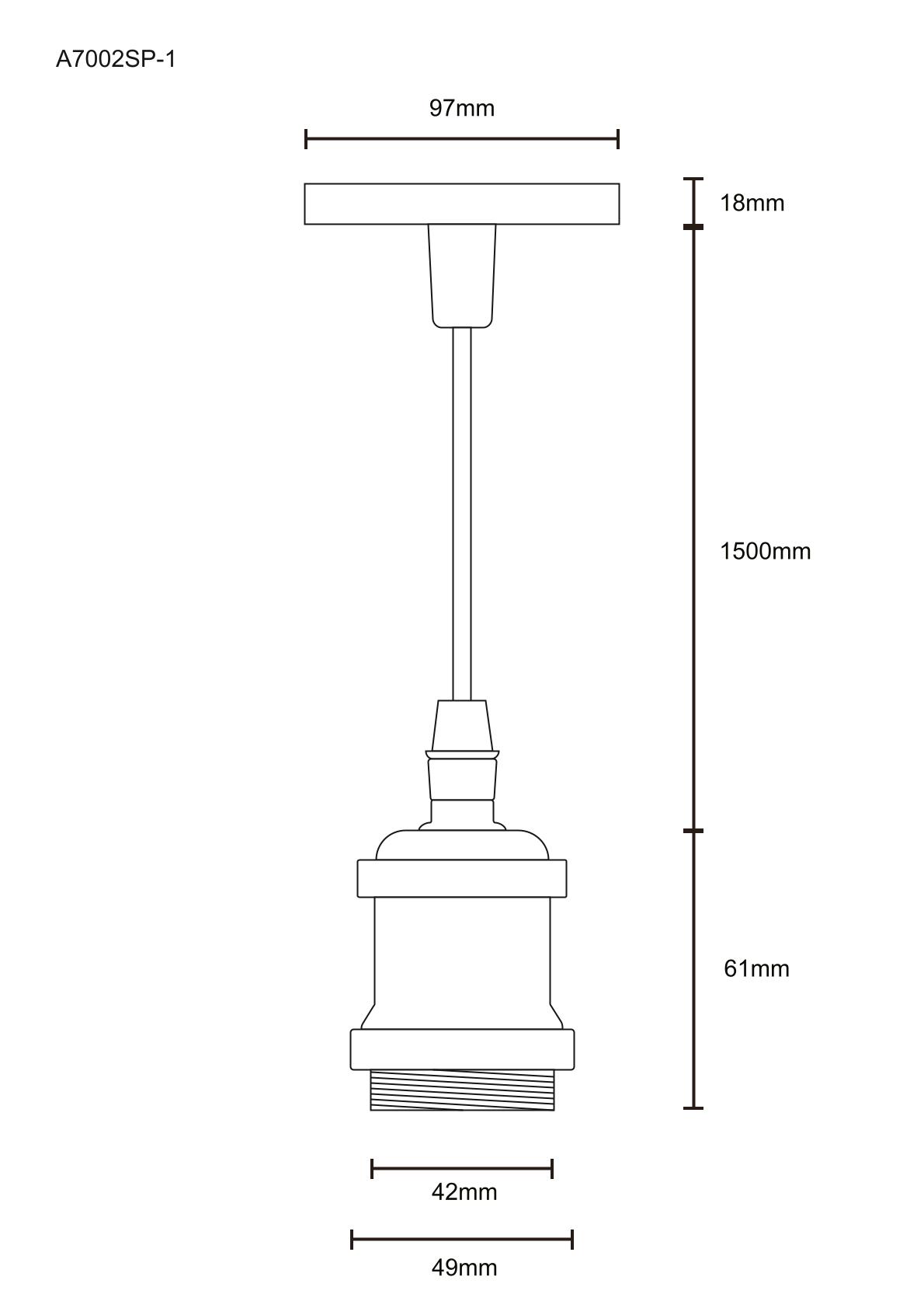 Подвесной светильник Arte Lamp Electra A7002SP-1PB в #REGION_NAME_DECLINE_PP#