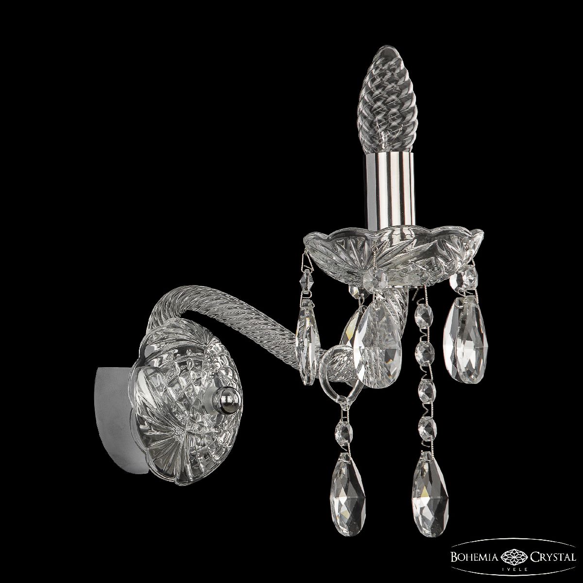 Бра Bohemia Ivele Crystal 107B/1/165 Ni