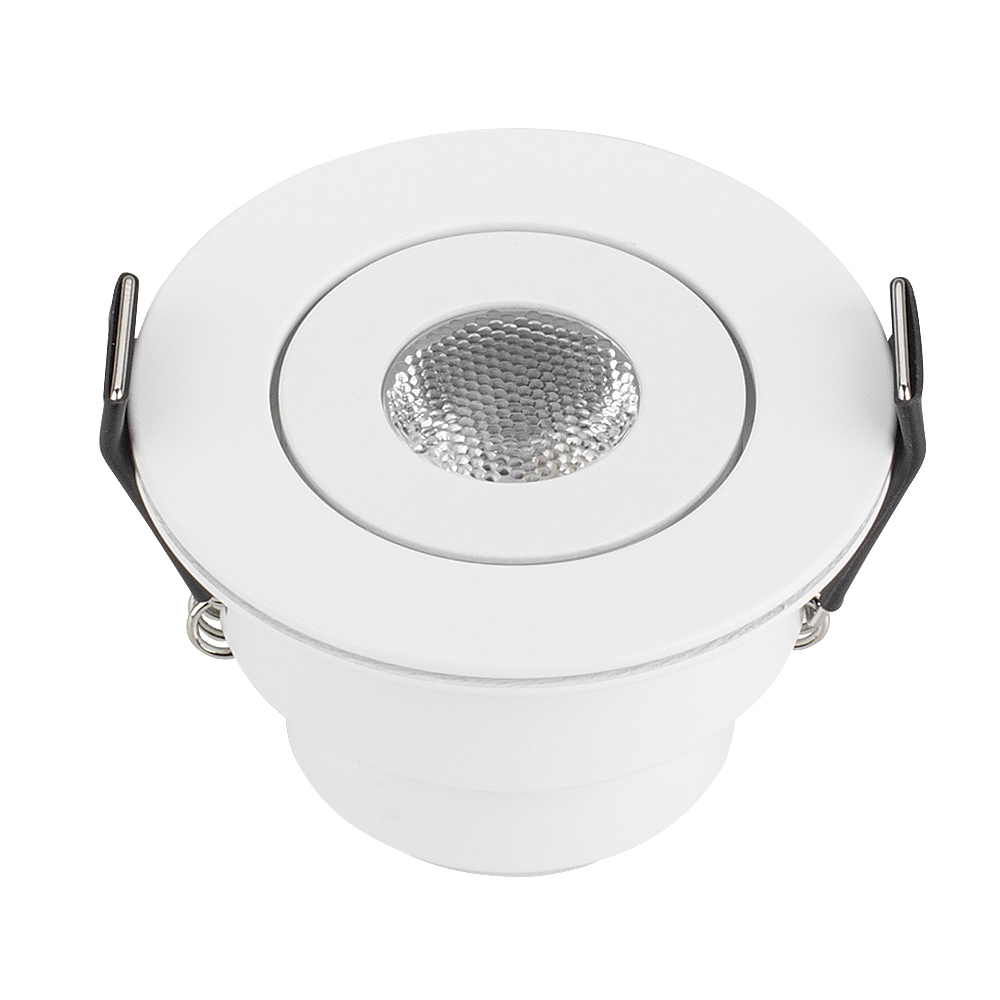 Встраиваемый мебельный светильник Arlight LTM-R52-3W Warm3000 (Белый, 30 deg, 230V) (IP40 Металл) 015393(1)