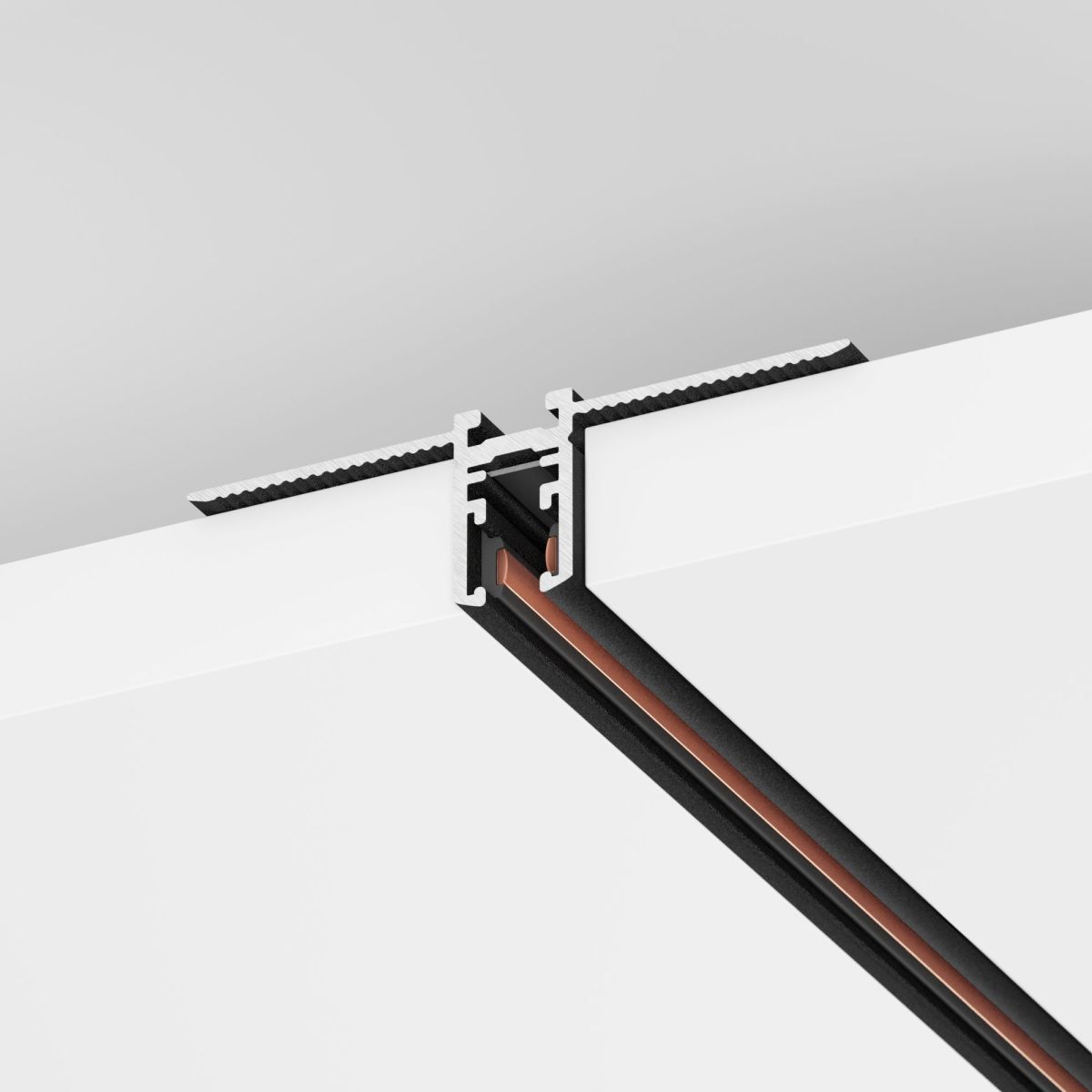 Шинопровод магнитный встраиваемый Arlight MAG-MICROCOSM-TRACK-4115-FDW-2000 (WH) (IP20 Металл) 062719