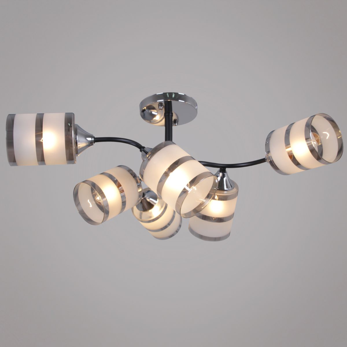 Люстра на штанге Reluce 45360-0.3-06 BK+CR