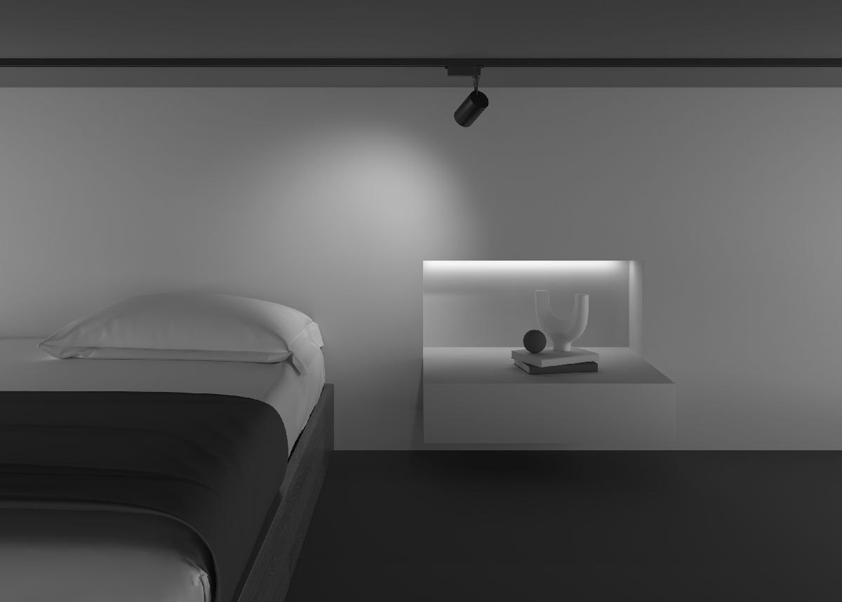 Трековый светильник Maytoni Technical Vuoro TR003-1-6W3K-W-B
