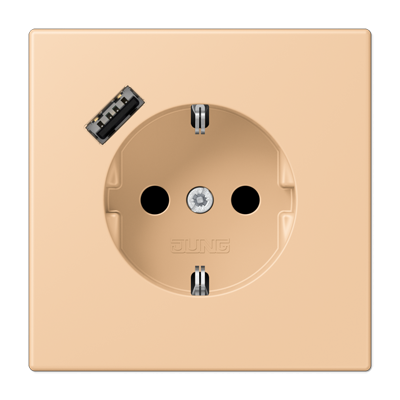 Розетка 2K+З USB Typ A Jung LC1520-18A237