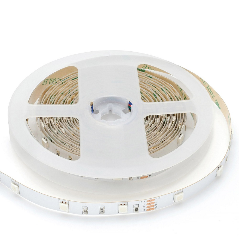 Светодиодная лента Apeyron 12В ЭКО 7,2Вт/м smd5050 30д/м IP20 5м RGB LSE-159