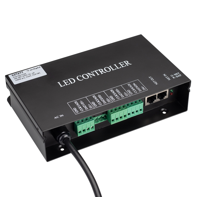 Контроллер Arlight HX-SPI-DMX-SL-4P (4096 pix, 220V, TCP/IP, add, ArtNet) 027277